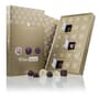 Adventskalender 'White Snow' - Edle Pralinen | Golden Book | Schokolade | Erwachsene | goldenen Weihnachtskalender | Weihnachten | Männer | Frauen | Mann | Frau | luxuriös | Silber | Mama | Papa