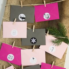 Avocadostore Bow & Hummingbird - Adventskalender Pink/Graphit