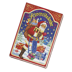 Reber Adventskalender Nostalgie, 27 Reber-Spezialitäten, Mozart-Kugeln, Pasteten und vieles mehr, Ideales Weihnachtspräsent