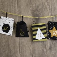 Avocadostore Adventskalender aus Baumwolle 24 Beutel
