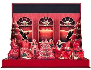 Neuhaus Adventskalender Pralinen Adventskalender 2022 - Frauen & Männer Advent Kalender Praline, 24 Geschenke Wert 200 €, Pflege Weihnachtskalender Frau, Adventkalender Damen rot