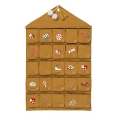 FABELAB Adventskalender Wand Adventskalender zum Befüllen, "Nostalgie Stickerei", 50 x 80 cm
