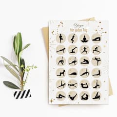 Postkarte Adventskalender YOGA