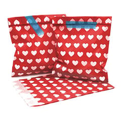 Frau WUNDERVoll® 25 PAPIERTÜTEN ROT, Herzen