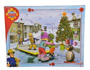 Simba 109251060 Feuerwehrmann Sam Adventskalender 2020, 24 Überraschungen, mit Weihnachtsgeschichte, ab 3 Jahren