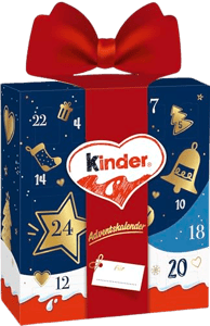 kinder Mix Geschenk Adventskalender – Adventskalender mit leckeren Schokoladen-Spezialitäten – 1 Kalender à 214g