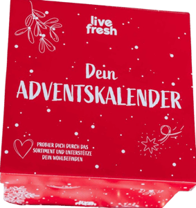 Gesunder Adventskalender mit Säften & Shots von LiveFresh