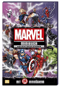 Marvel: Minibuch-Adventskalender: Mit 24 Mini-Büchern | Adventskalendergeschichten für Marvel-Fans ab 3 Jahren