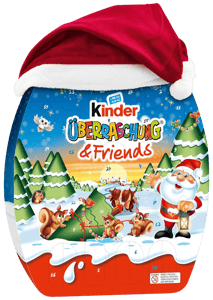 kinder Überraschung & Friends Adventskalender – Adventskalender mit leckeren Schokoladen-Spezialitäten – 1 Kalender à 370g