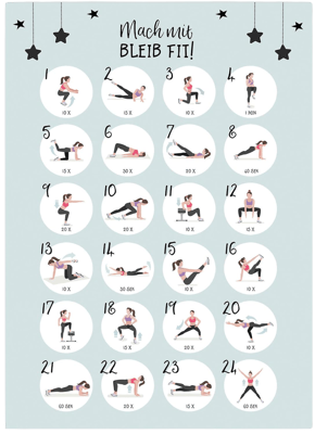 Frauen Fitness Adventskalender
