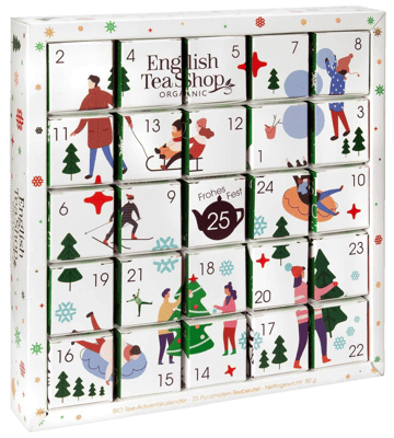 English Tea Shop White Ornaments Adventskalender