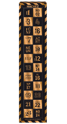 Hachez Adventskalender Würfel