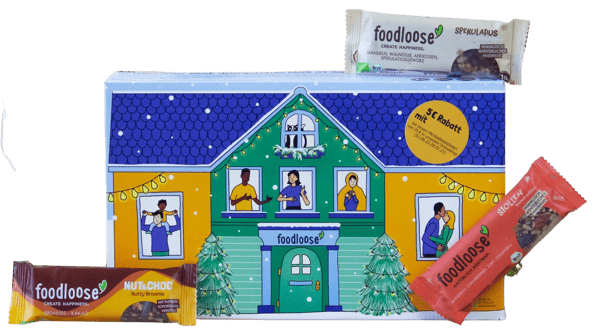 Foodloose Bio-Nussriegel Adventskalender