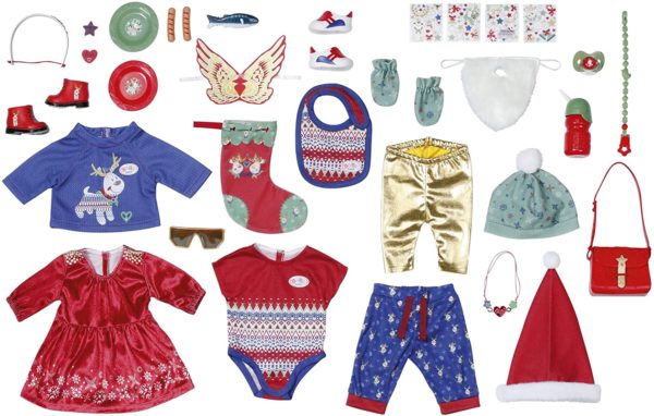 Inhalt: BABY born Adventskalender 2020 - 24 Überraschungen im weihnachtlichen Style