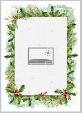 Layout Rahmen Weihnachtlich