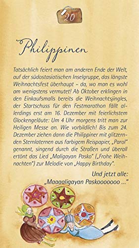 Zettel-Adventskalender - Rund um die Welt - Inhalt - Bild 1