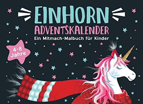 amazon Einhorn Adventskalender: Ein Mitmach-Malbuch