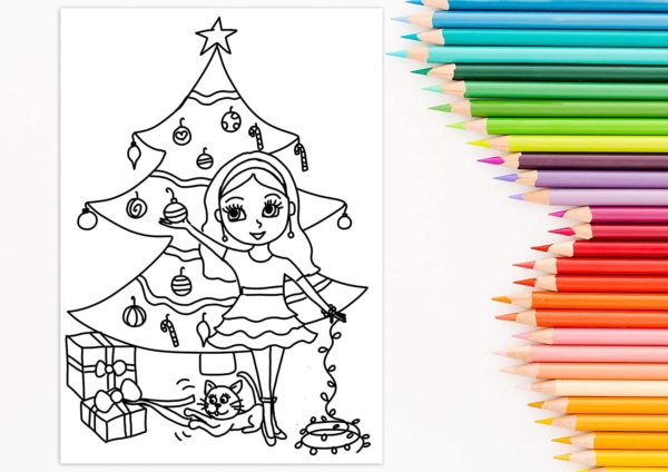 Inhalt: Papier-Adventskalender für Mädchen 2020