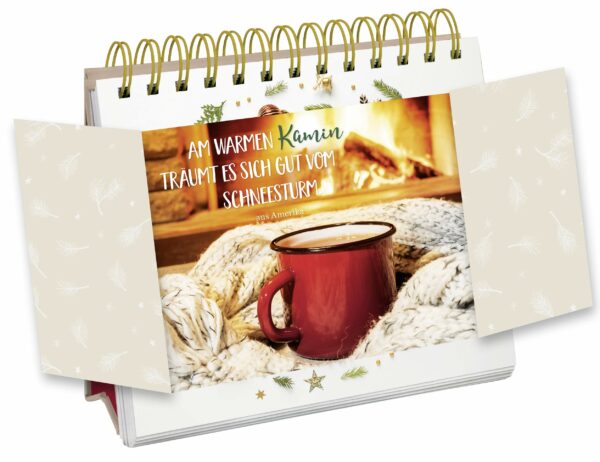 Tisch-Adventskalender mit Sprüchen - Beispielseite - Inhalt