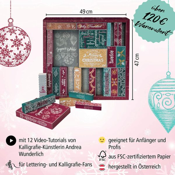Handlettering Adventskalender online 2021