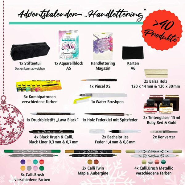 Handlettering Adventskalender online 2021
