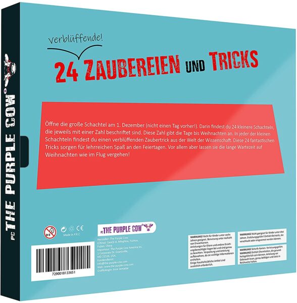 Countdown Zaubertricks Adventskalender 2021 PC the Purple Cow