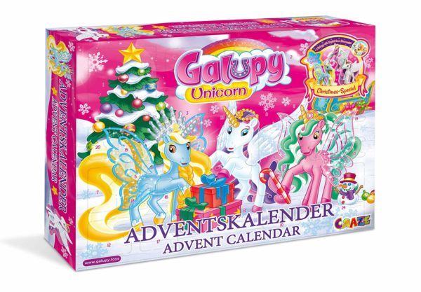 amazon GALUPY UNICORN Glitzerpferde 2019 Einhorn Weihnachtskalender