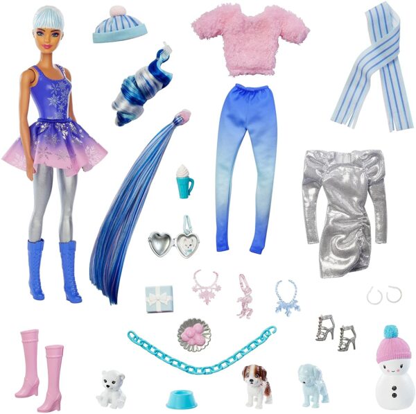 Inhalt - Barbie Color Reveal Adventskalender 2021