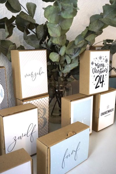 Adventskalender Karten 2020 Inhalt