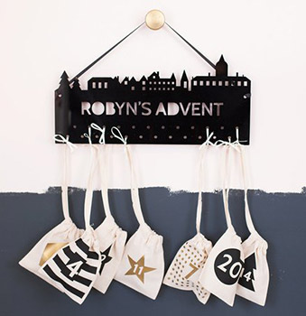 Adventskalender-Skyline