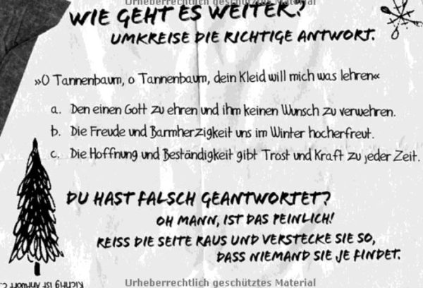 Mach diesen Kalender fertig Inhalt