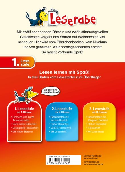 Adventskalender für Erstleser 2020 Inhalt