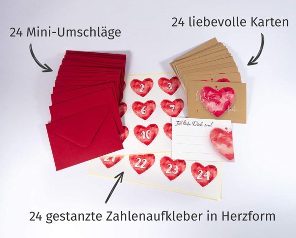Adventskalender für Paare 2020 Inhalt