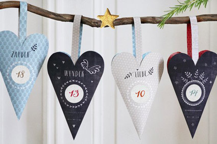 Adventskalenderzahlen-HERZEN