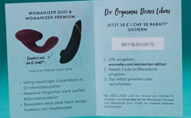Amorelie Adventskalender Classic 2019 Inhalt - Rabattgutschein 