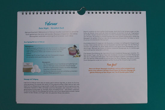 Jahreskalender Booklet Februar