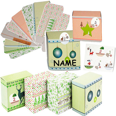 Bastelset-24 Boxen-Adventskalender- 2018