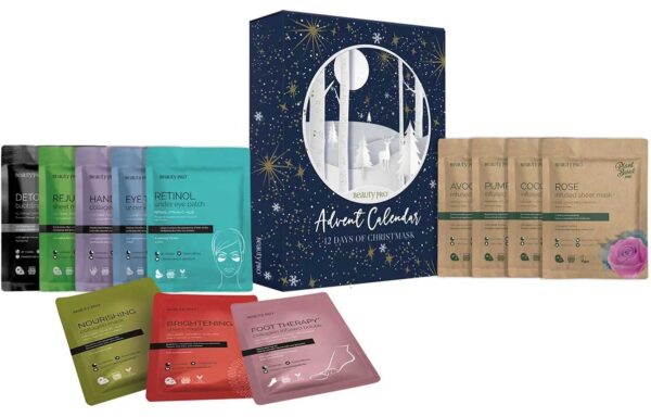 Inhalt - BeautyPro 12 DAYS OF CHRISTMASK 2021