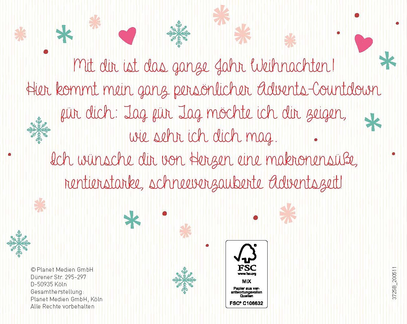 Warum ich Dich Liebe Adventskalender 2023 Übersicht