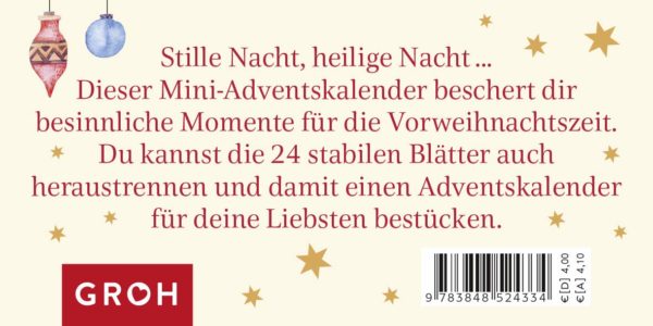 Besinnliche Gedanken Adventskalender 2020 Inhalt