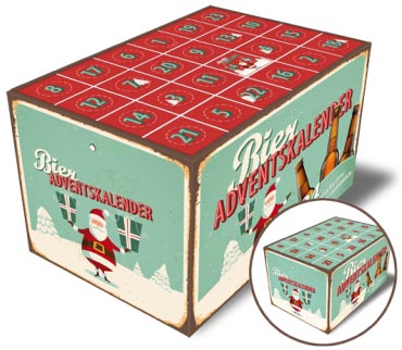 Retro Bierkalender Retro-Bierkalender Bier Adventskalender