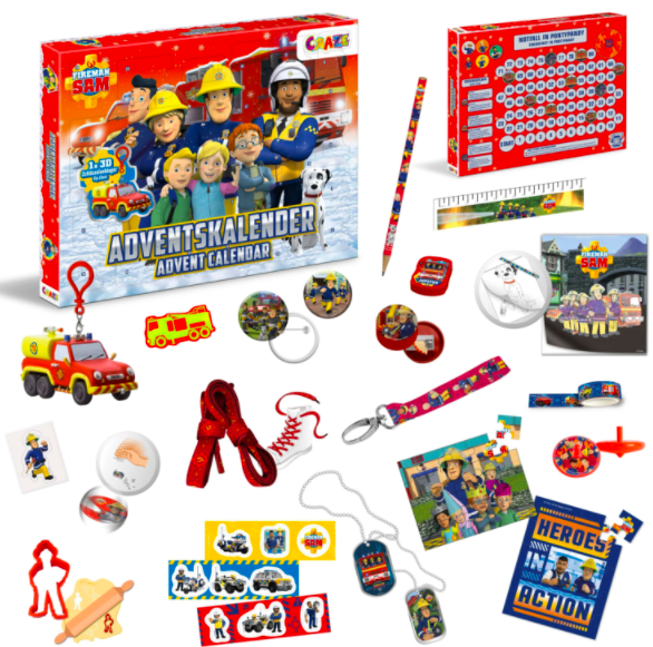 Craze Feuerwehrmann Sam Adventskalender - Inhalt - 2021