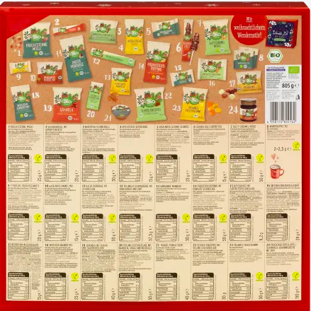 DM Bio Adventskalender 2021 - Inhalt