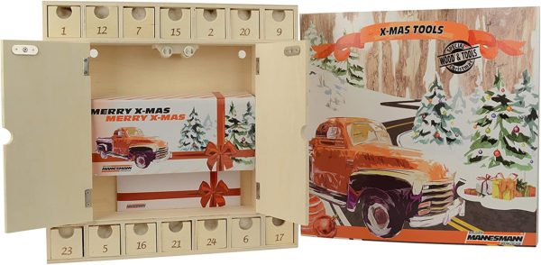 Brüder Mannesmann Werkzeug-Adventskalender Inhalt