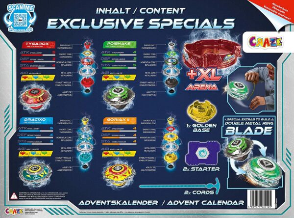 CRAZE Blade Adventskalender - Inhalt - Bild 2