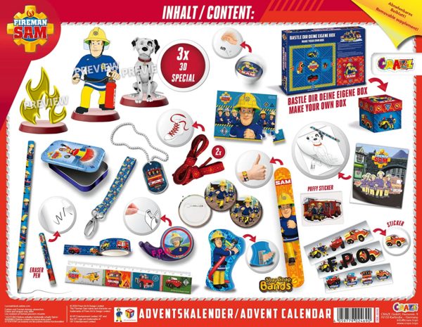 Craze Adventskalender 2020 Inhalt