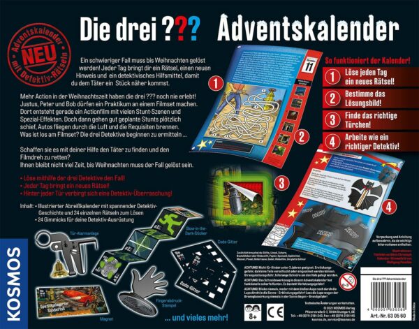 Die drei ??? Adventskalender 2021 Inhalt 01