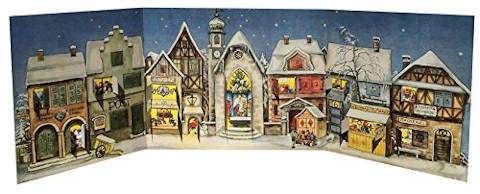 Die kleine Stadt Papieradventskalender