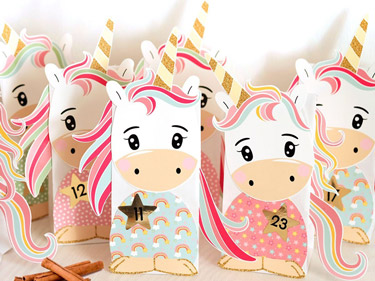 Einhorn DIY Adventskalender Set
