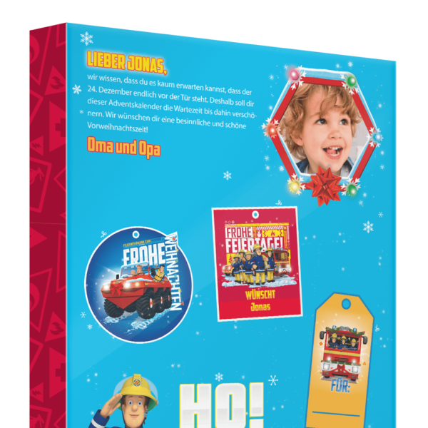 Framily Foto-Adventskalender - Feuerwehrmann Sam Inhalt 1